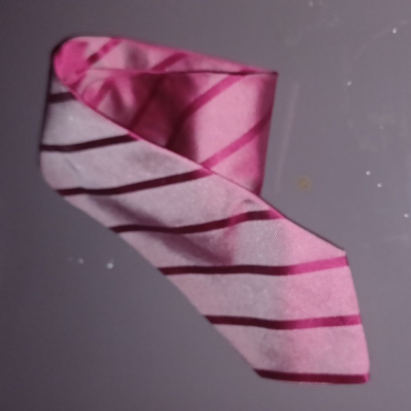 346 Brooks Brothers Luxe Pink Pure Silk Striped Tie, Woven in Italy - Picture 7 of 7
